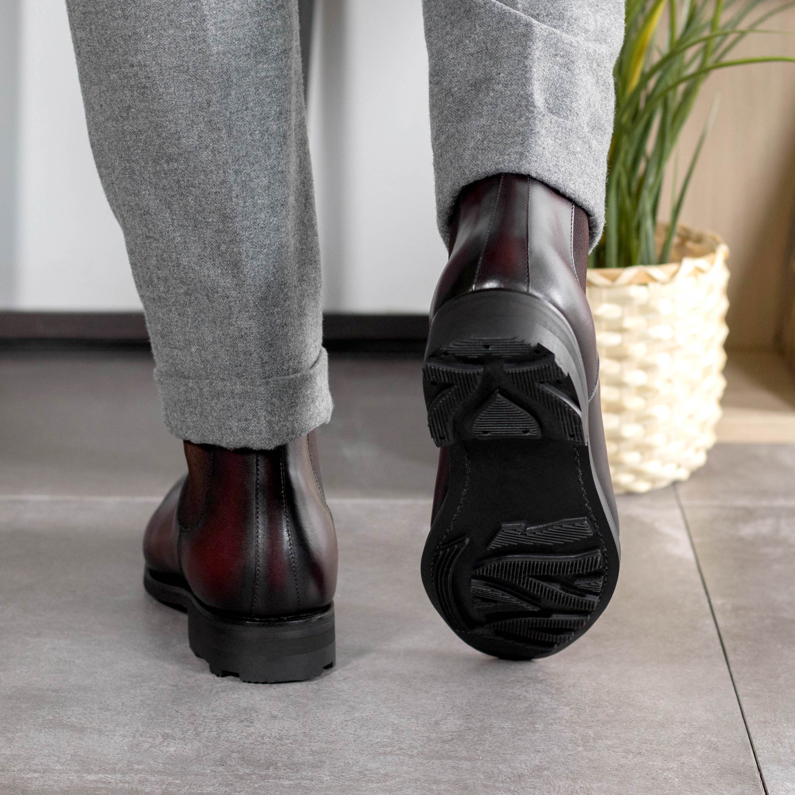 Anthony Michaels Burgundy Chelsea Boot