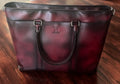 Anthony Michaels Burgundy Patina Casual Tote